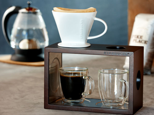 top commercial pour over coffee stand - starbucks