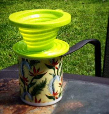 Collapsible pour over coffee for camping